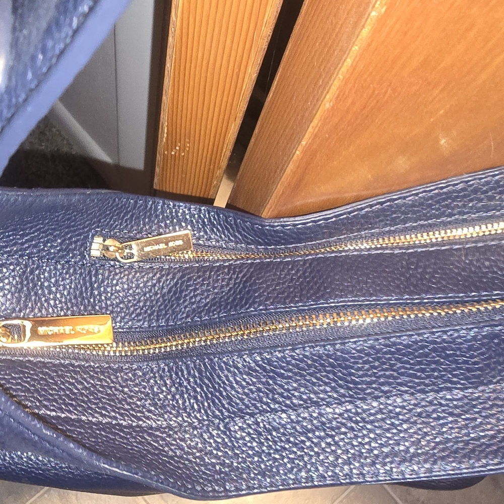 Michael Kors Blue Leather Hobo Bag - Picture 5 of 6